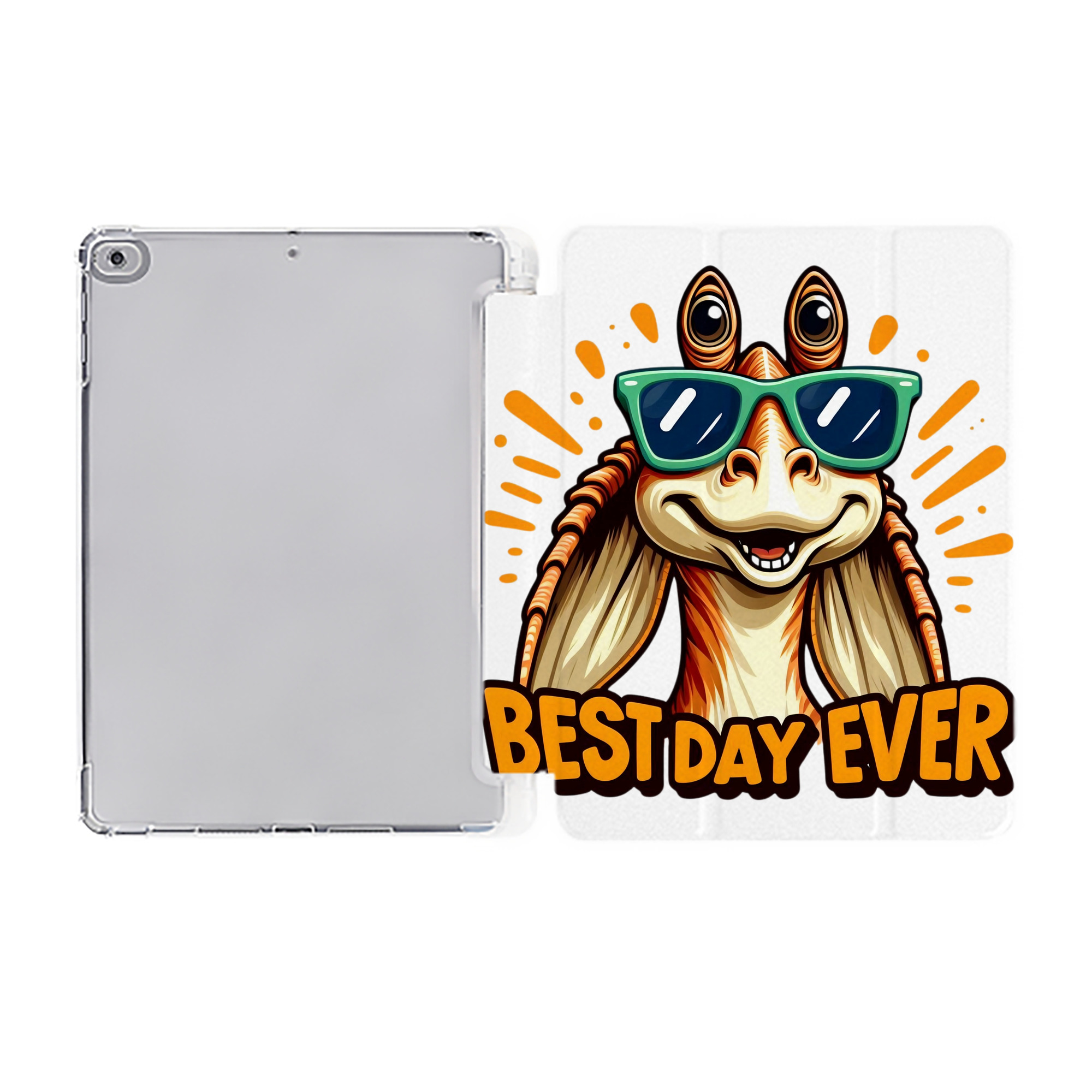 （画像用） スター・ウォーズ Star Wars IPad ケース ペン収納付き 三つ折りスタンド PUレザー×シリコン 対応機種9.5/10.5/10.9インチ